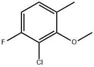 Benzene, 2-chloro-1-fluoro-3-methoxy-4-methyl- Structure