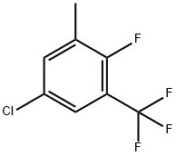 Benzene, 5-chloro-2-fluoro-1-methyl-3-(trifluoromethyl)- Structure