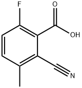 Benzoic acid, 2-cyano-6-fluoro-3-methyl- Structure