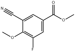 Benzoic acid, 3-cyano-5-fluoro-4-methoxy-, methyl ester 구조식 이미지