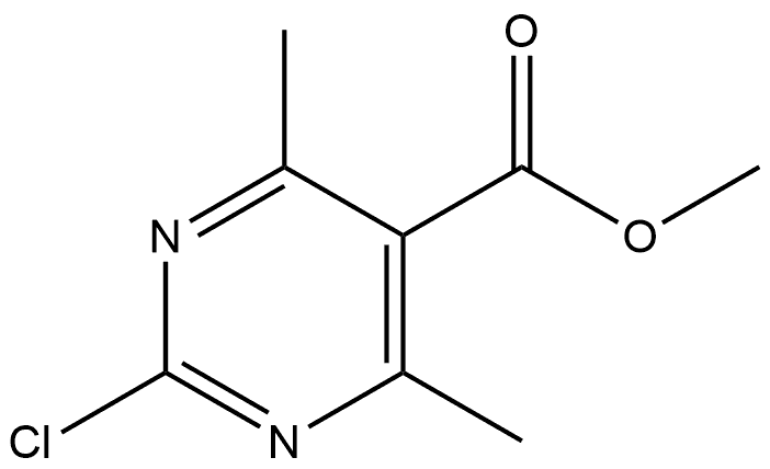 methyl 2-chloro-4,6-dimethylpyrimidine-5-carboxylate Structure