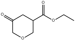 2H-Pyran-3-carboxylic acid, tetrahydro-5-oxo-, ethyl ester Structure