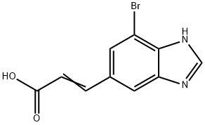 (E)-3-(7-Bromo-1H-benzo[d]imidazol-5-yl)acrylic acid Structure