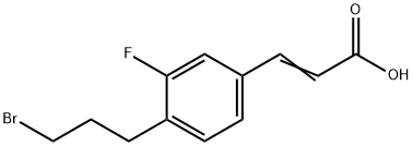 4-(3-Bromopropyl)-3-fluorocinnamic acid Structure