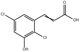 2,5-Dichloro-3-hydroxycinnamic acid Structure