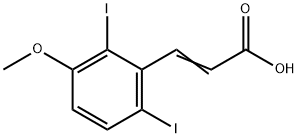 2,6-Diiodo-3-methoxycinnamic acid Structure