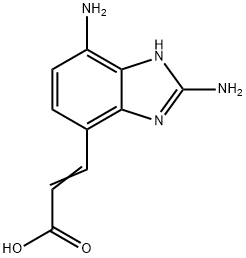 (E)-3-(2,7-Diamino-1H-benzo[d]imidazol-4-yl)acrylic acid Structure