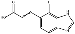 (E)-3-(4-fluoro-1H-benzo[d]imidazol-5-yl)acrylic acid Structure