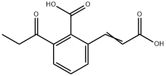 2-Carboxy-3-propionylcinnamic acid Structure