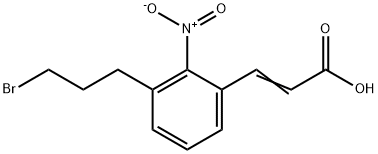 3-(3-Bromopropyl)-2-nitrocinnamic acid Structure