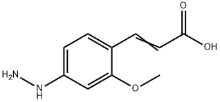 4-Hydrazinyl-2-methoxycinnamic acid Structure