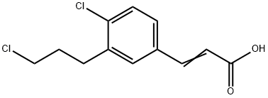 4-Chloro-3-(3-chloropropyl)cinnamic acid Structure