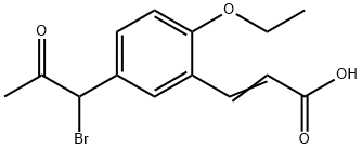 5-(1-Bromo-2-oxopropyl)-2-ethoxycinnamic acid Structure