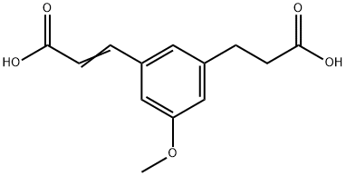 3-(2-Carboxyethyl)-5-methoxycinnamic acid Structure