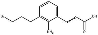 2-Amino-3-(3-bromopropyl)cinnamic acid Structure