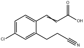 4-Chloro-2-(2-cyanoethyl)cinnamic acid Structure