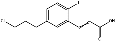 5-(3-Chloropropyl)-2-iodocinnamic acid Structure