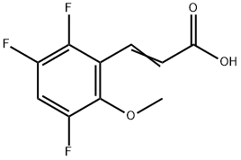 2-Methoxy-3,5,6-trifluorocinnamic acid Structure