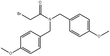 Acetamide, 2-bromo-N,N-bis[(4-methoxyphenyl)methyl]- Structure