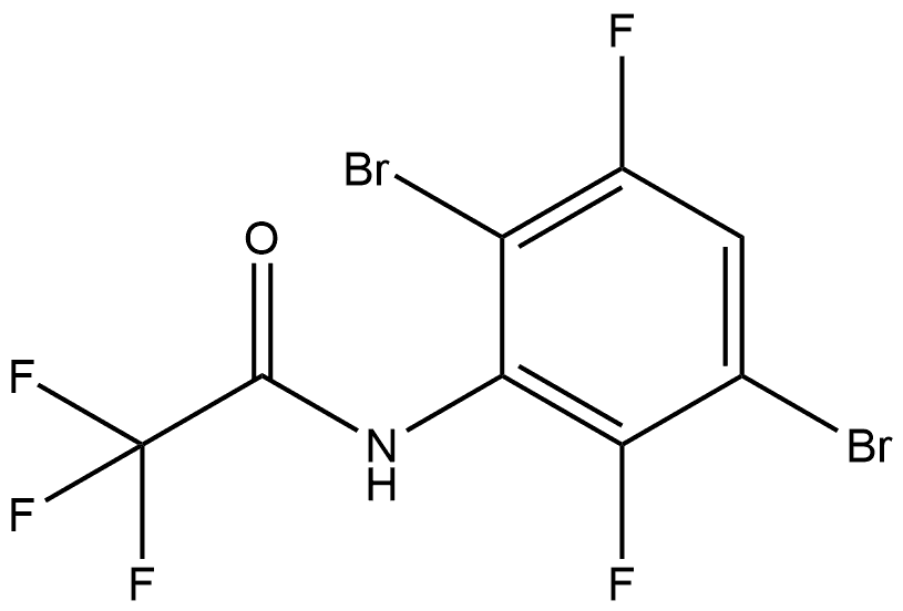 N-(2,5-Dibromo-3,6-difluorophenyl)-2,2,2-trifluoroacetamide Structure