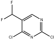 Pyrimidine, 2,4-dichloro-5-(difluoromethyl)- 구조식 이미지