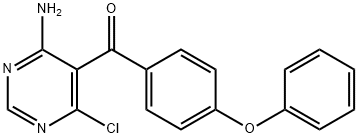 Methanone, (4-amino-6-chloro-5-pyrimidinyl)(4-phenoxyphenyl)- Structure