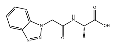 Alanine, N-[2-(1H-benzotriazol-1-yl)acetyl]- Structure