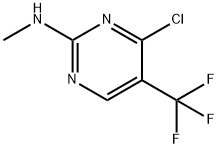 2-Pyrimidinamine, 4-chloro-N-methyl-5-(trifluoromethyl)- Structure