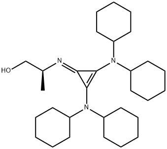 (2S)-2-[[2,3-Bis(dicyclohexylamino)-2-cyclopropen-1-ylidene]amino]-1-propanol Structure