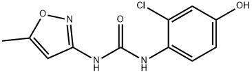 Urea, N-(2-chloro-4-hydroxyphenyl)-N'-(5-methyl-3-isoxazolyl)- Structure