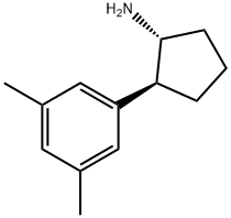 trans-2-(3，5-dimethylphenyl)cyclopentan-1-amine 구조식 이미지