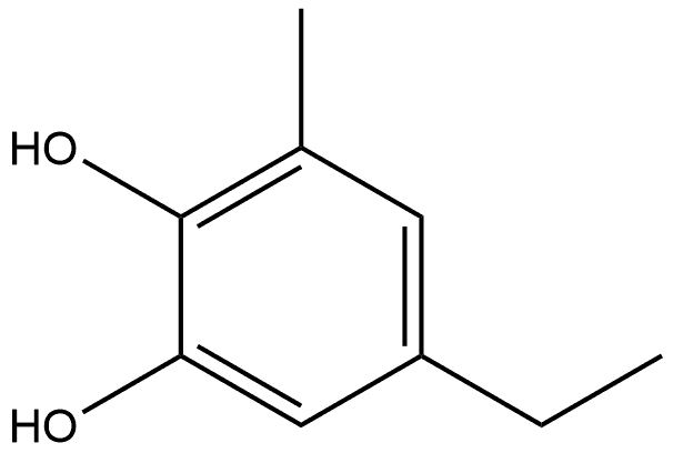 5-Ethyl-3-methyl-1,2-benzenediol Structure