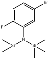 Silanamine, N-(5-bromo-2-fluorophenyl)-1,1,1-trimethyl-N-(trimethylsilyl)- Structure