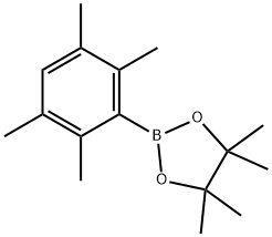 1,3,2-Dioxaborolane, 4,4,5,5-tetramethyl-2-(2,3,5,6-tetramethylphenyl)- 구조식 이미지