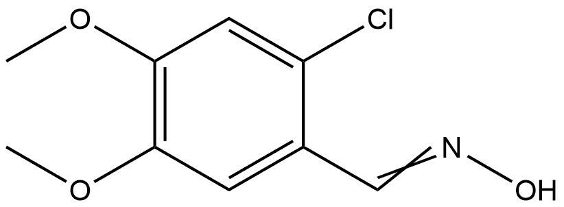 2-Chloro-4,5-dimethoxybenzaldehyde oxime Structure