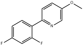 Pyridine, 2-(2,4-difluorophenyl)-5-methoxy- 구조식 이미지