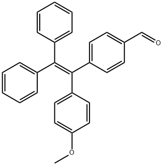 4-(1-(4-methoxyphenyl)-2,2-diphenylvinyl)benzaldehyde Structure