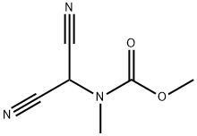 Carbamic acid, N-(dicyanomethyl)-N-methyl-, methyl ester Structure