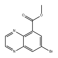 5-Quinoxalinecarboxylic acid, 7-bromo-, methyl ester Structure