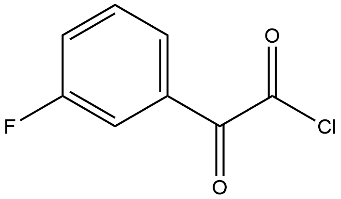 3-Fluoro-α-oxobenzeneacetyl chloride Structure