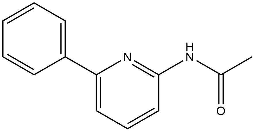 N-(6-Phenyl-2-pyridinyl)acetamide Structure