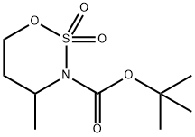 1,2,3-Oxathiazine-3(4H)-carboxylic acid, dihydro-4-methyl-, 1,1-dimethylethyl ester, 2,2-dioxide Structure