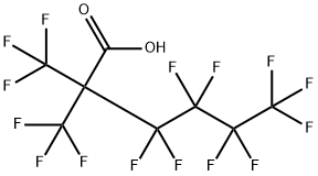 Hexanoic acid, 3,3,4,4,5,5,6,6,6-nonafluoro-2,2-bis(trifluoromethyl)- Structure