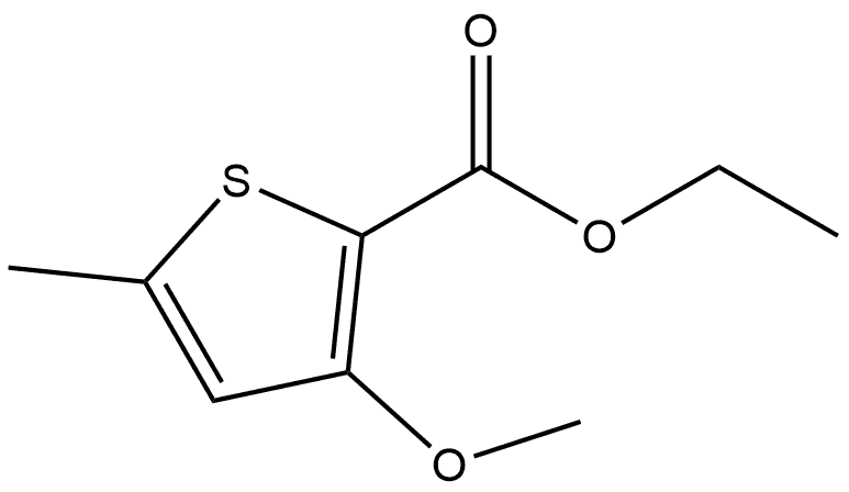 Ethyl 3-methoxy-5-methyl-2-thiophenecarboxylate Structure