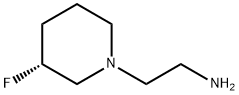 1-Piperidineethanamine, 3-fluoro-, (3R)- Structure