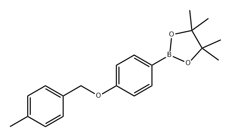 1,3,2-Dioxaborolane, 4,4,5,5-tetramethyl-2-[4-[(4-methylphenyl)methoxy]phenyl]- Structure