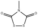 1,2,4-Dithiazolidine-3,5-dione, 4-methyl- Structure