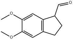 1H-Indene-1-carboxaldehyde, 2,3-dihydro-5,6-dimethoxy- Structure