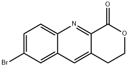 7-bromo-3,4-dihydro-1H-pyrano[3,4-b]quinolin-1-one Structure