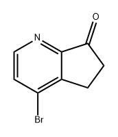 7H-Cyclopenta[b]pyridin-7-one, 4-bromo-5,6-dihydro- Structure